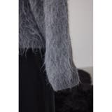 シャギー襟付きニットカーデ | AZUL BY MOUSSY | 詳細画像32 