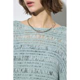 テープヤーンドルマンニットトップス | AZUL BY MOUSSY | 詳細画像17