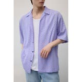 L/PUR1 | シアー開襟シャツ | AZUL BY MOUSSY