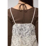 アシンメトリーレイヤードレースキャミワンピース | AZUL BY MOUSSY | 詳細画像9