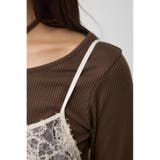 アシンメトリーレイヤードレースキャミワンピース | AZUL BY MOUSSY | 詳細画像10