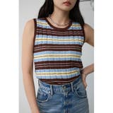マルチボーダーノースリーブニット | AZUL BY MOUSSY | 詳細画像21 