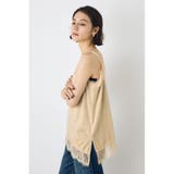 ベロアレースアシメキャミソール | AZUL BY MOUSSY | 詳細画像4