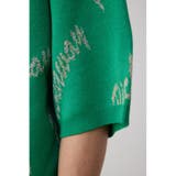 ゴールド総柄半袖ニットトップス | AZUL BY MOUSSY | 詳細画像30