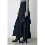 アシンメトリーティアードスカート | AZUL BY MOUSSY | 詳細画像2
