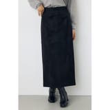 M/BLK7 | フェイクレザー/スエードパネル切替タイトスカート | AZUL BY MOUSSY