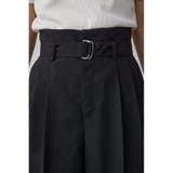 イージーケアリネンライクベルトワイドパンツ | AZUL BY MOUSSY | 詳細画像8 