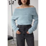 SAX | モヘヤライクオフショルダーニット | AZUL BY MOUSSY