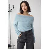 モヘヤライクオフショルダーニット | AZUL BY MOUSSY | 詳細画像36 