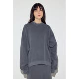 ピグメント起毛裏毛クルーネックトップス | AZUL BY MOUSSY | 詳細画像3 