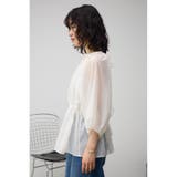 2WAYシアーペプラムシャツブラウス | AZUL BY MOUSSY | 詳細画像5
