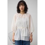 2WAYシアーペプラムシャツブラウス | AZUL BY MOUSSY | 詳細画像12