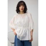 2WAYシアーペプラムシャツブラウス | AZUL BY MOUSSY | 詳細画像2