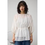 2WAYシアーペプラムシャツブラウス | AZUL BY MOUSSY | 詳細画像4