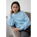 BLU | スウェットライクジャガードニット | AZUL BY MOUSSY