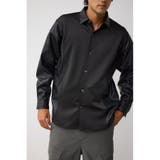 柄BLK5 | フェイクレザースウィッチングシャツ | AZUL BY MOUSSY