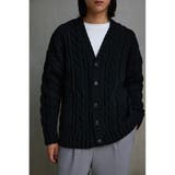 BLK | シェニールケーブルニットカーディガン | AZUL BY MOUSSY