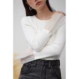 IVOY3 | 袖シアーフレアニットトップス | AZUL BY MOUSSY