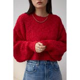 RED | ブークレクロップドニット | AZUL BY MOUSSY