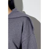 ダブルジップビッグカラーニット | AZUL BY MOUSSY | 詳細画像33 