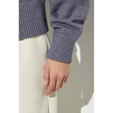 ダブルジップビッグカラーニット | AZUL BY MOUSSY | 詳細画像33 