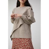 SHOULDER SLIT VOLUME KNIT TOPS | AZUL BY MOUSSY | 詳細画像10