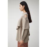 SHOULDER SLIT VOLUME KNIT TOPS | AZUL BY MOUSSY | 詳細画像14