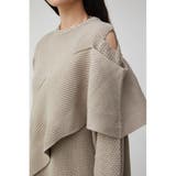 SHOULDER SLIT VOLUME KNIT TOPS | AZUL BY MOUSSY | 詳細画像16