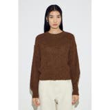 カールヤーンクルーネックニット | AZUL BY MOUSSY | 詳細画像38 