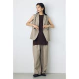 ストライプワンタックバレルワイドパンツ | AZUL BY MOUSSY | 詳細画像9