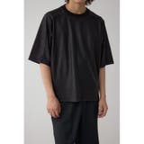 BLK | レザーライク半袖Tシャツ | AZUL BY MOUSSY