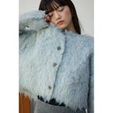 シャギーボタンショートカーディガン | AZUL BY MOUSSY | 詳細画像1 