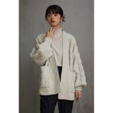 シェニールケーブルニットカーディガン | AZUL BY MOUSSY | 詳細画像3