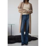 BEG | ニットロングカーディガン | AZUL BY MOUSSY