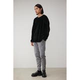 モールジャガードロゴ総柄トップス | AZUL BY MOUSSY | 詳細画像4 