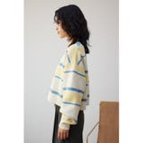2WAYマルチボーダーニットカーディガン | AZUL BY MOUSSY | 詳細画像5