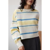 O/WHT1 | 2WAYマルチボーダーニットカーディガン | AZUL BY MOUSSY