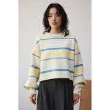 2WAYマルチボーダーニットカーディガン | AZUL BY MOUSSY | 詳細画像4