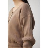 FRONT BUTTON BLOUSING RIB OP | AZUL BY MOUSSY | 詳細画像18 
