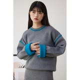 配色クルーネックニットトップス | AZUL BY MOUSSY | 詳細画像26