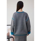 配色クルーネックニットトップス | AZUL BY MOUSSY | 詳細画像31