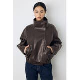 フェイクレザースタンド中綿キルティングブルゾン | AZUL BY MOUSSY | 詳細画像16
