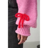 リボンモチーフニット | AZUL BY MOUSSY | 詳細画像20 