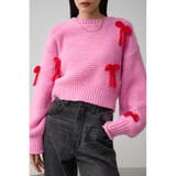 PNK | リボンモチーフニット | AZUL BY MOUSSY