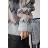 柄シャギーニットカーディガン | AZUL BY MOUSSY | 詳細画像29 