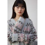 柄シャギーニットカーディガン | AZUL BY MOUSSY | 詳細画像21 
