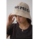 L/BEG1 | オープンワークニッティングロゴハット | AZUL BY MOUSSY