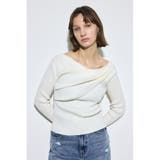 IVOY3 | ドレープ長袖ニットトップス | AZUL BY MOUSSY