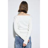 ドレープ長袖ニットトップス | AZUL BY MOUSSY | 詳細画像5 