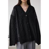 BLK | コンビネーションカーディガン | AZUL BY MOUSSY